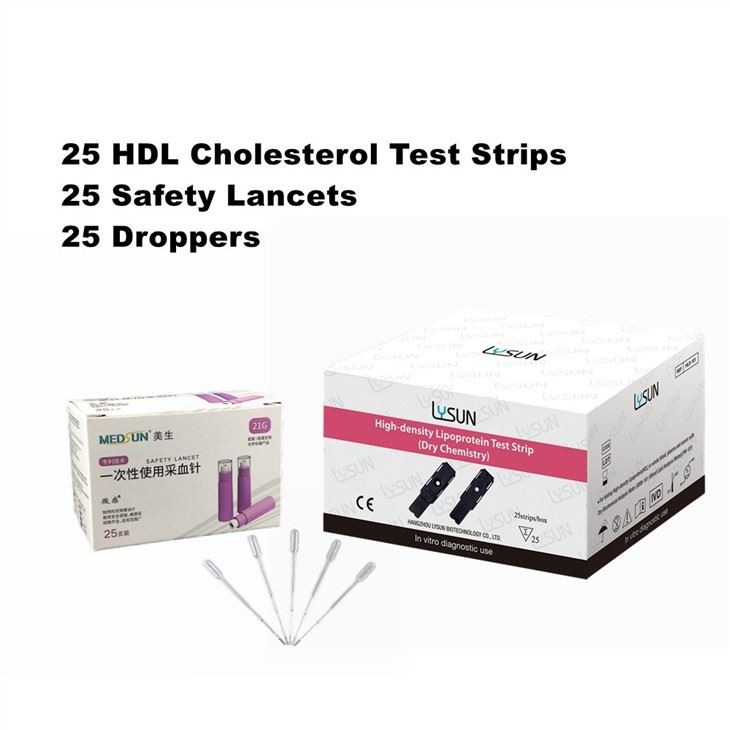 3 In 1 Blood Lipid Test Strip Total Cholesterol, Triglycerides, High Density Lipo-protein TC/TG/HDL/LDL For POCT Analyzer