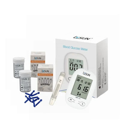 Blodglukosmätare snabb testpaket för diabetes hemanvändning
