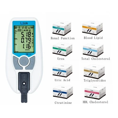 DBM-101 Njurfunktion Lipid Triglycerides Torr biokemisk analysmätare med remsor
